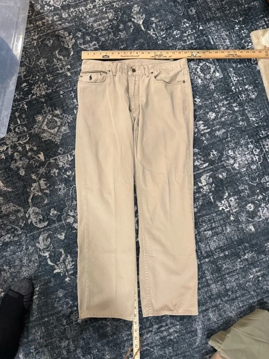 Lot Of 3 Ralph Lauren Polo Men’s 33x30 Khaki, Tan Casual Pants Slacks - Picture 2 of 11